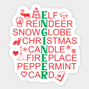 Engineer Christmas Present 2 - Xmas Gift Sticker